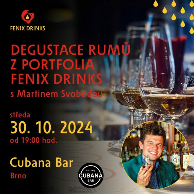 Rumová degustace v brněnském baru Cubana