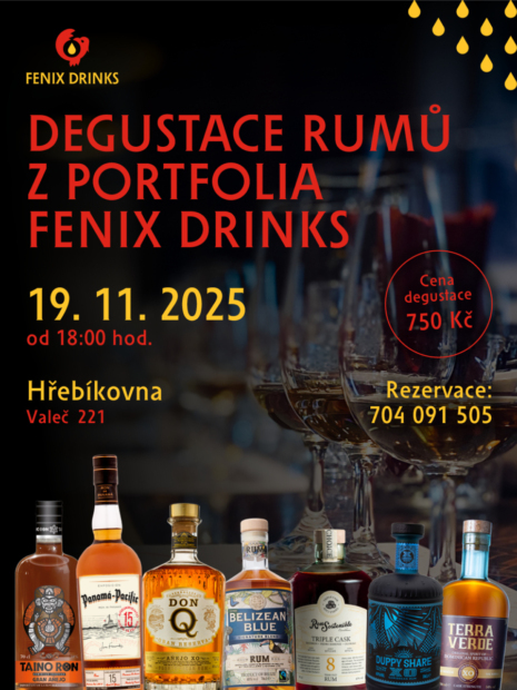 Rumová degustace v restauraci Hřebíkovna ve Valči