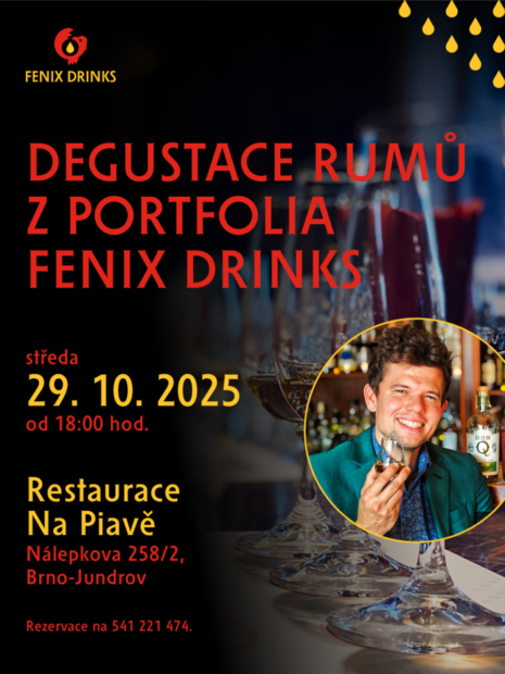 Rumová degustace v restauraci Na Piavě v Brně