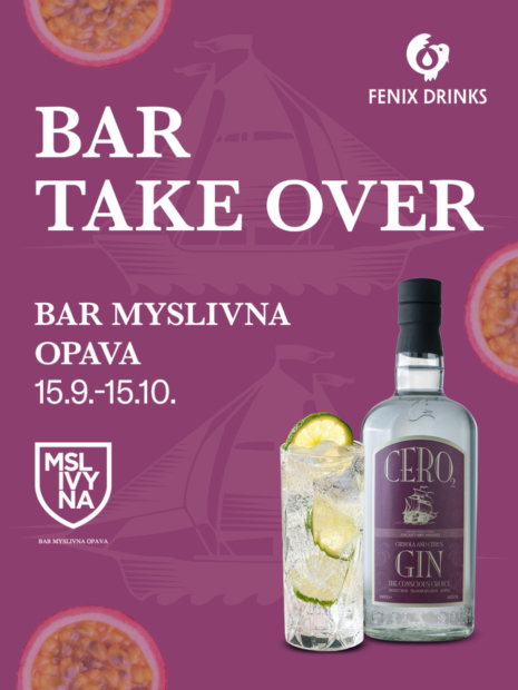 Cero2 Gin Chinola Bar Take Over v baru Myslivna